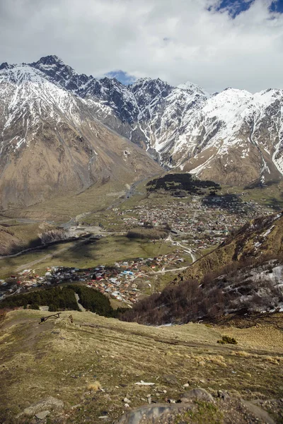 Vue Sur Les Montagnes Haute Latitude Région Mtskheta Mtianeti Géorgie — Photo