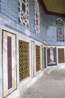 Topkapı Sarayı'nın İstanbul,Türkiye'deki muhteşem ve güzel iç mekanları