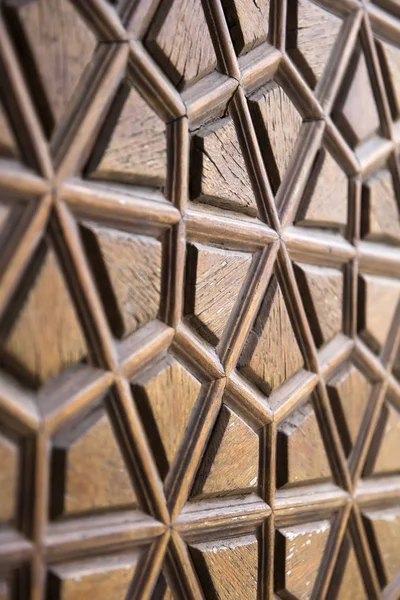 Close Detail Van Traditionele Houten Carving Ornament Van Suleymaniye Moskee — Stockfoto