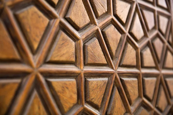 Close Detail Van Traditionele Houten Carving Ornament Van Suleymaniye Moskee — Stockfoto