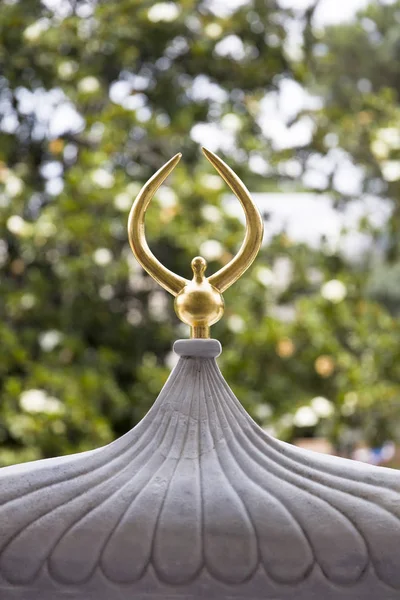 Vista Detalhada Telhado Dourado Palácio Topkapi Istambul Turquia — Fotografia de Stock