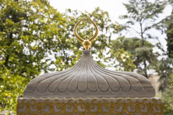 Stanbul Topkapı Sarayı Nın Altın Çatısında Yakın Çekim Detay Görünümü — Stok fotoğraf