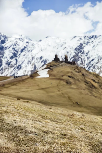 Vista Montanhas Alta Latitude Região Mtskheta Mtianeti Geórgia — Fotografia de Stock