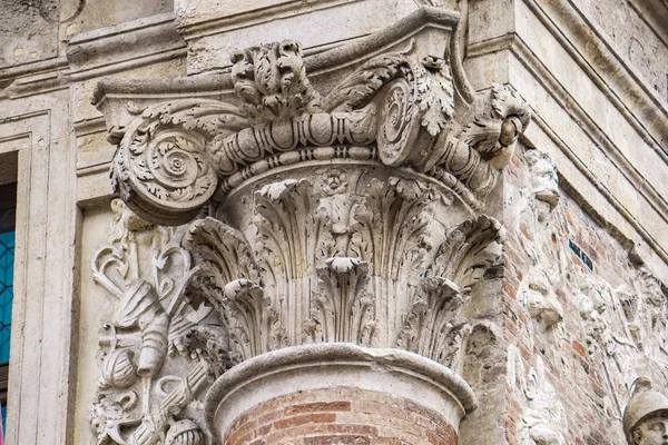 Detalle Fachada Loggia Del Capitaniato Diseñado Por Andrea Palladio Construido —  Fotos de Stock