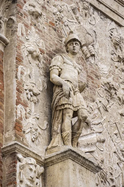 Detalhe Fachada Loggia Del Capitaniato Projetado Por Andrea Palladio Construído — Fotografia de Stock