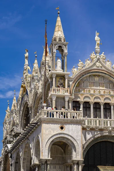 Venetië Italië Mei 2019 Ongeïdentificeerde Mensen Basiliek Van San Marco — Stockfoto