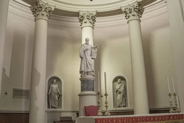 San Marino Helmikuu 2018 Basilica San Marinon Sisätilat Katolinen Kirkko — kuvapankkivalokuva