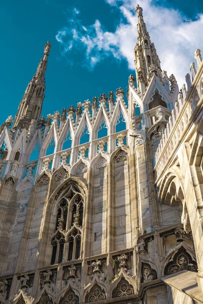 Wunderschöne Luxus Terrasse Auf Der Spitze Der Mailänder Kathedrale Italien — Stockfoto