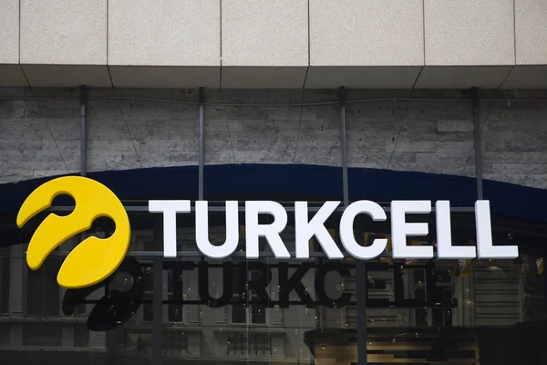 Istanbul Turquía Junio 2019 Detalle Tienda Turkcell Estambul Turquía Turkcell — Foto de Stock