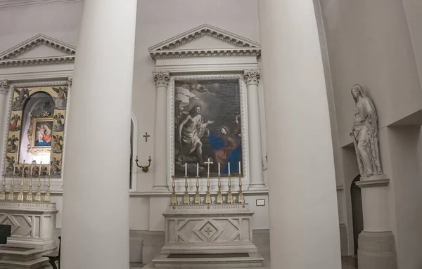 San Marino Lutego 2018 Wnętrze Bazyliki San Marino Jest Kościół — Zdjęcie stockowe