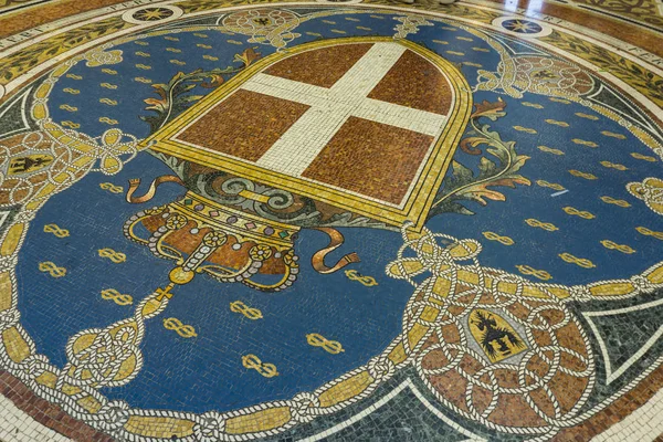 Milaan Italië April 2019 Detail Van Galleria Vittorio Emanuele Milaan — Stockfoto