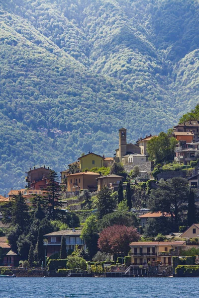 Вид Город Торриджа Озере Комо Италии — стоковое фото