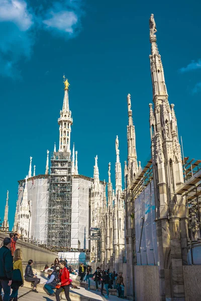 Милан Италия Апреля 2019 Года Миланский Собор Duomo Milano Милане — стоковое фото