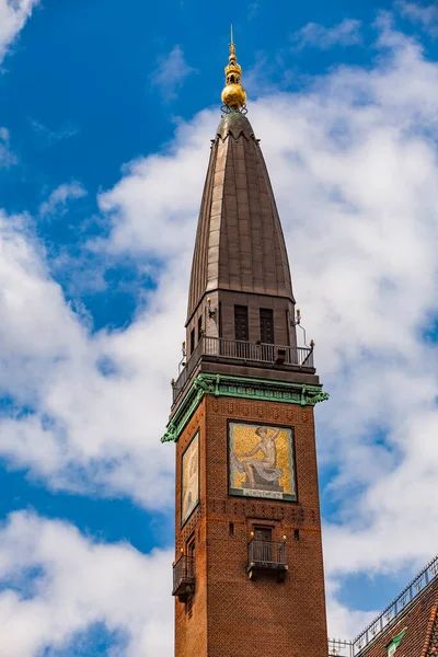 Copenhagen Denmark June 2018 Tower Palace Hotel Copenhagen Denmark Red — Stock Photo, Image