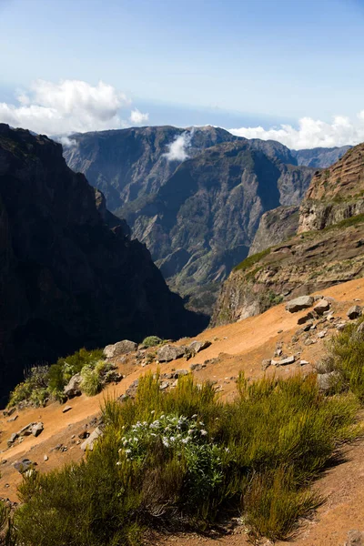 Вид Горную Вершину Пико Ариейру Острове Мадейра Португалия — стоковое фото