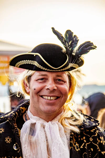 Venecia Italia Febrero 2013 Hombre Identificado Con Máscara Carnaval Veneciano — Foto de Stock