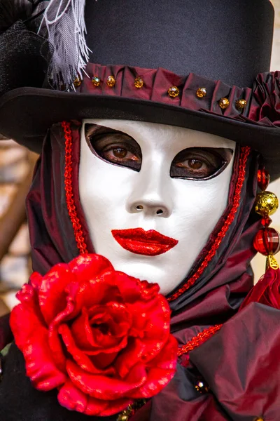 Venice Italy February Bruary 2013 Unidentified Person Venetian Carnival Mask — 图库照片