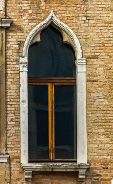 Viuda Tradicional Edificio Venecia Italia — Foto de Stock