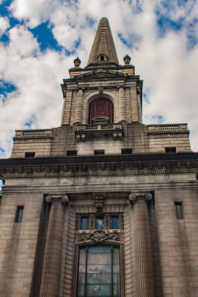 Tidigare Byggnad Kristi Första Kyrka Forskare Manhattan New York City — Stockfoto