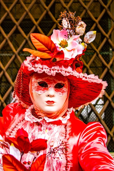 Venice Italy February Bruary 2013 Unidentified Person Venetian Carnival Mask — 图库照片