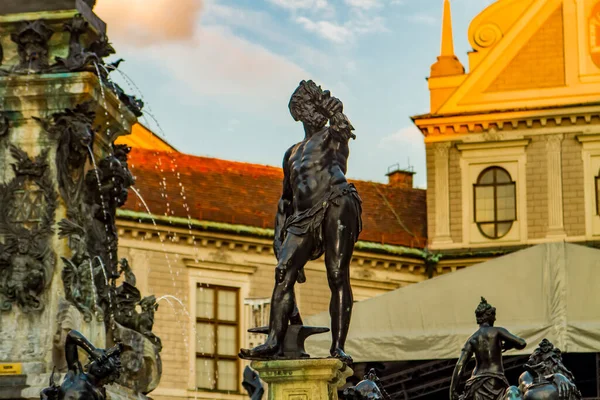 Fuente Wittelsbach Con Duque Otón Munich Alemania Fuente Fue Hecha — Foto de Stock