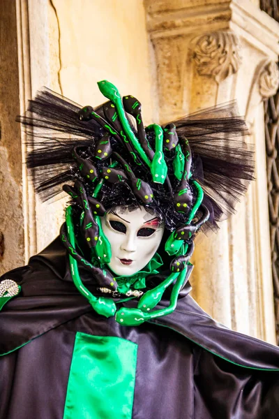 Venice Italy February Bruary 2013 Unidentified Person Venetian Carnival Mask — 图库照片