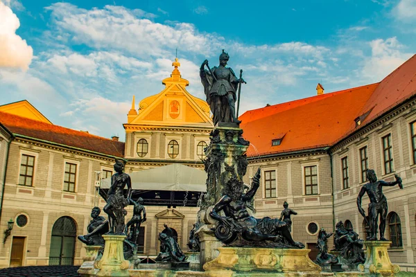 Wittelsbach Fountain Duke Otto Munich Germany Fountain Made Hubert Gerhard — Stock Photo, Image