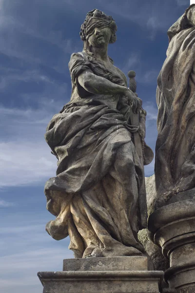 Detail Ivo Kermartin Sculture Charles Bridge Prague Czech Republic Копія — стокове фото