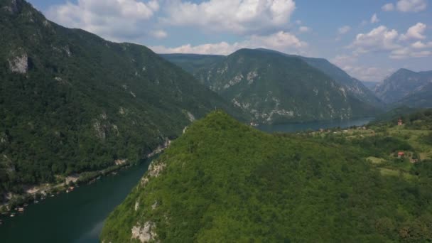 Vista Aérea Lago Perucac Sérvia — Vídeo de Stock