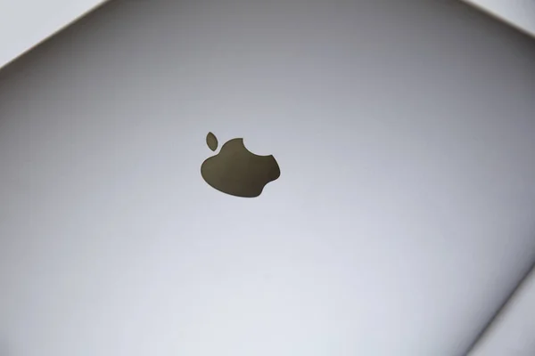 Detail Počítače Macbook Macbook Značka Notebooků Vyráběných Společností Apple Inc — Stock fotografie