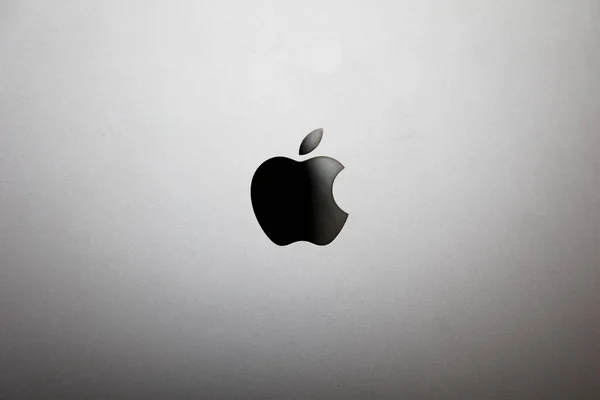Macbook Bilgisayarından Ayrıntılar Macbook Apple Inc Tarafından Üretilen Bir Dizüstü — Stok fotoğraf