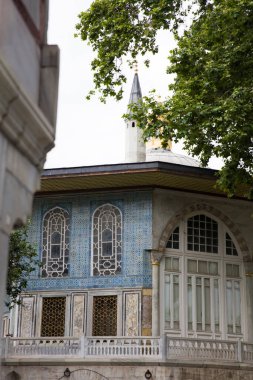 İstanbul, Türkiye 'deki Topkapı Sarayı' ndaki Bağdat Büfesi 'nin dış detayları