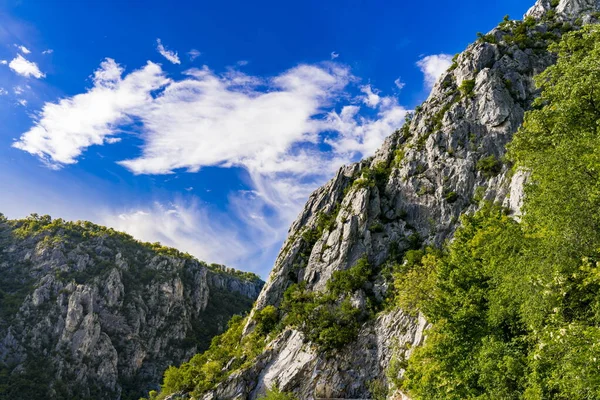 Widok Wąwóz Dunaju Djerdap Granicy Serbsko Rumuńskiej — Zdjęcie stockowe