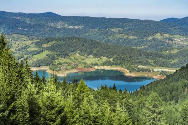 Vista Lago Zaovine Serbia — Foto de Stock