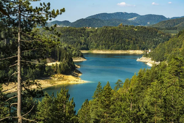 Sırbistan Daki Zaovine Gölü Bak — Stok fotoğraf