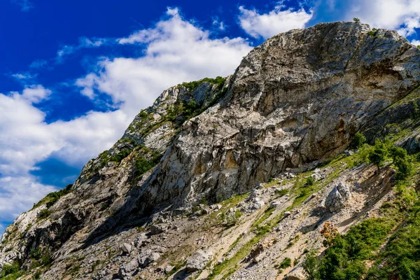 Vista Desfiladero Del Danubio Djerdap Frontera Serbio Rumana — Foto de Stock