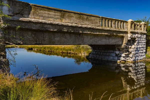 Vista Viejo Puente Piedra Río Crni Rzav Montaña Zlatibor Serbia —  Fotos de Stock