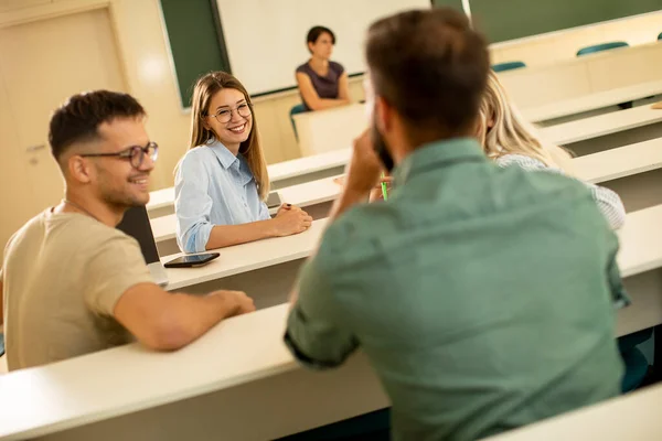 Group University Srudents Classroom — Stock Photo, Image