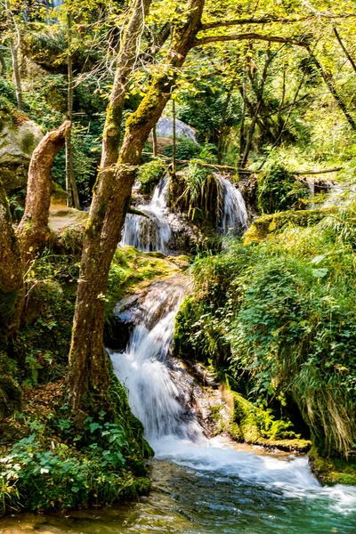 Veduta Sulla Cascata Gostilje Sul Monte Zlatibor Serbia — Foto Stock