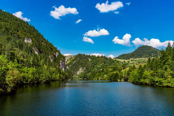 Vue Sur Lac Zaovine Serbie — Photo