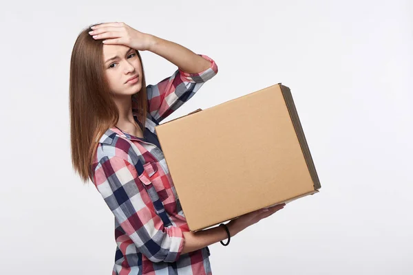 Delivery, relocation and unpacking problems — Stock Photo, Image
