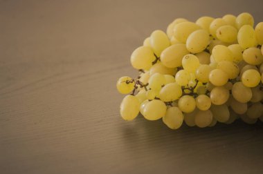 taze olgun yeşil üzüm, yakın çekim 