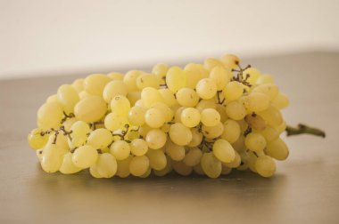 taze olgun yeşil üzüm, yakın çekim 