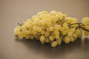 taze olgun yeşil üzüm, yakın çekim 