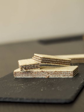 Yönetim Kurulu, yakın çekim gofret çikolata siyah ile kayrak