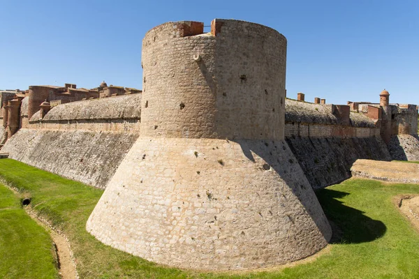 Detail Fortress Fort Salses Built Century Salses Chateau France — Stock Photo, Image