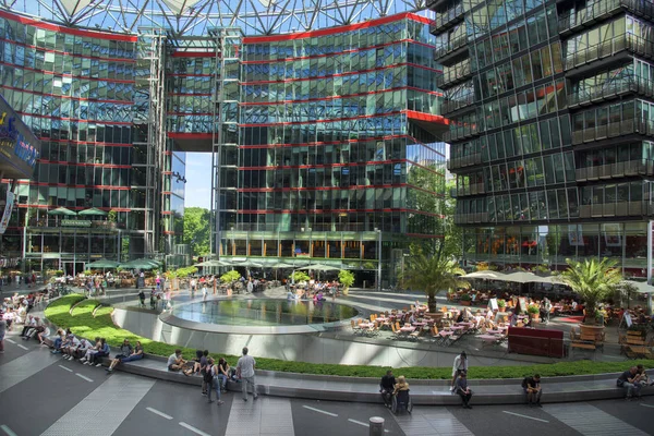Berlin Germany May 2018 View Sony Center Which Contains Restaurants — Stock Photo, Image