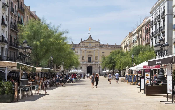 Tarragona Spain July 2018 View Placa Font Square Part Alta — Stock Photo, Image