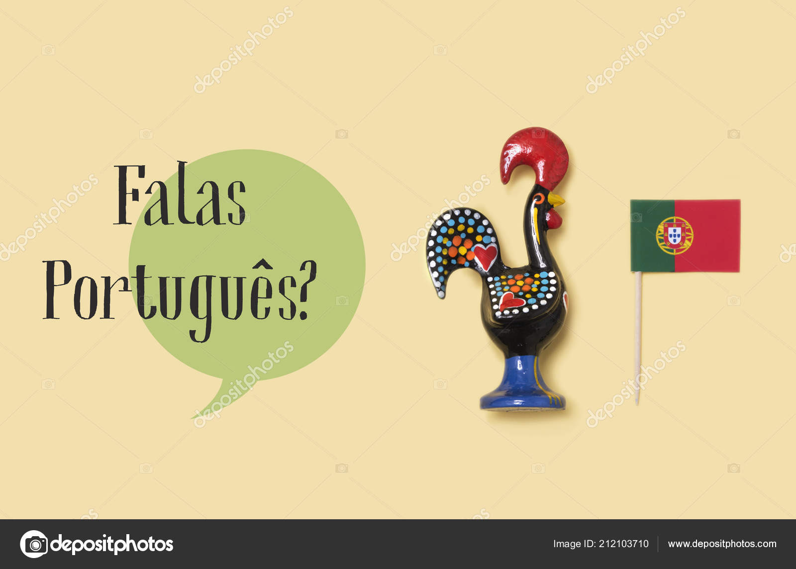 Coq Barcelos L'emblème Portugal Drapeau Portugal Question Falas