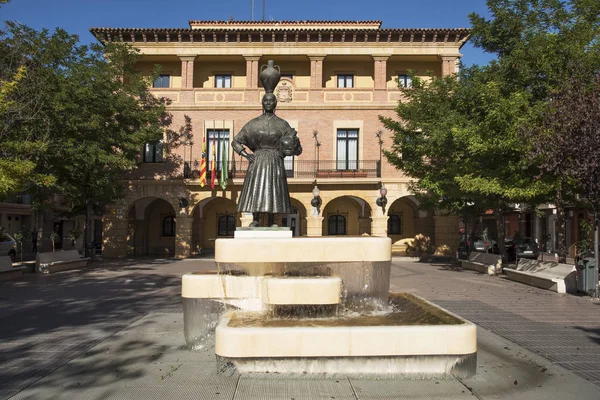 Fraga Espagne Août 2017 Vue Sur Façade Ayuntamiento Mairie Fraga — Photo